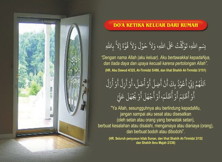 Doa Ketika Keluar Rumah