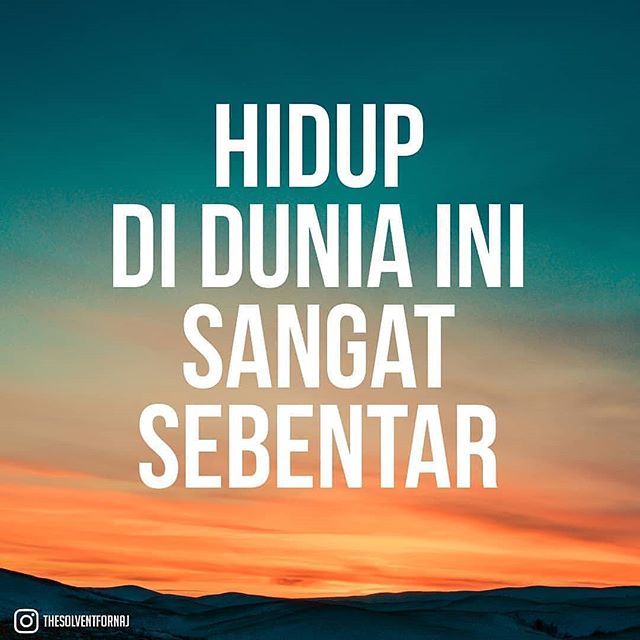 hidup sebentar